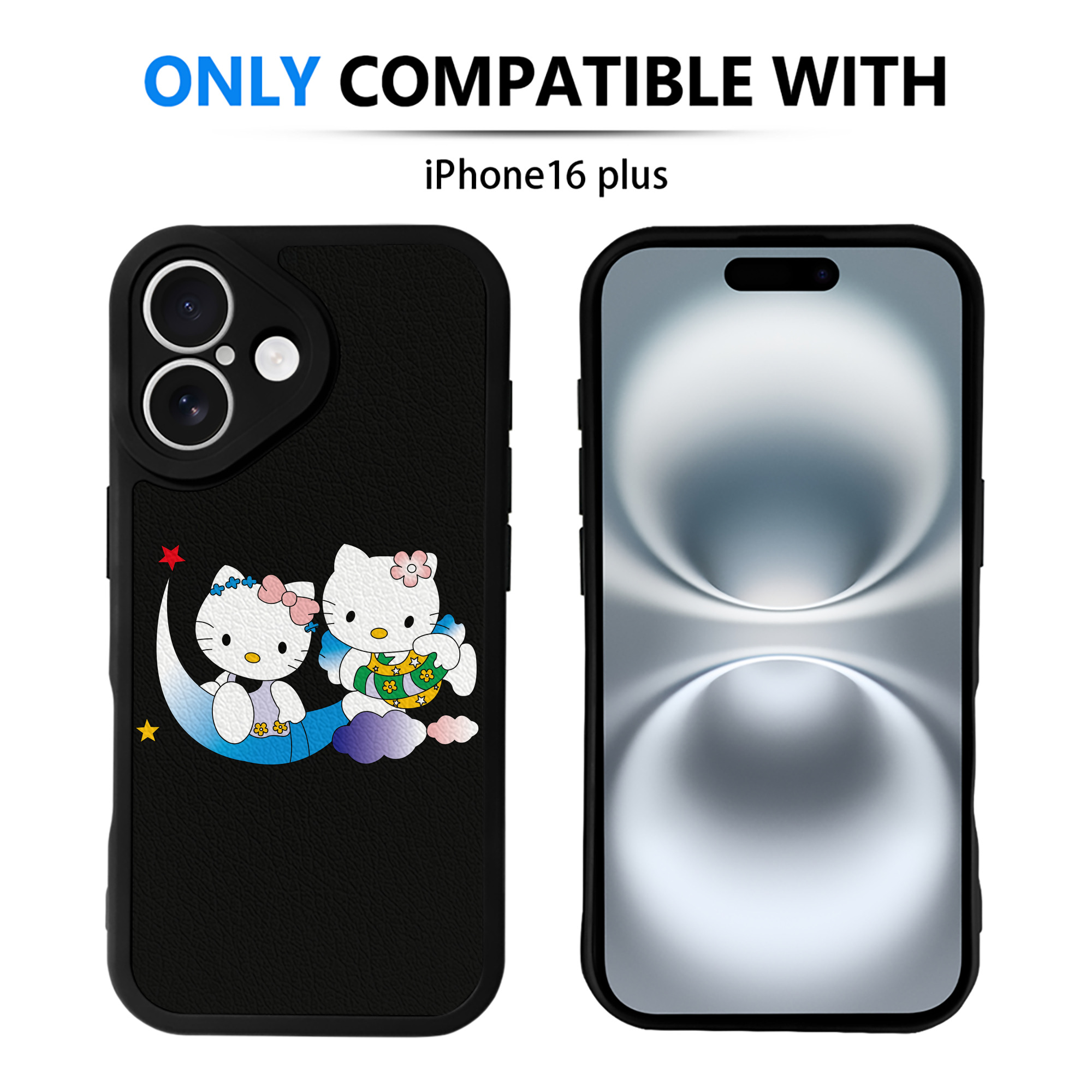 （画像用） Hello Kitty ハローキティ 【iPhone 16シリーズ対応】シリコンスマホケース（レザー調） 材質：シリコン